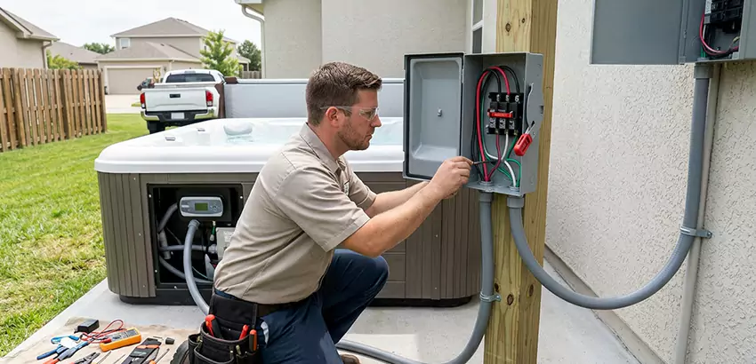Outdoor Hot Tub Electrical Installation in Marysville